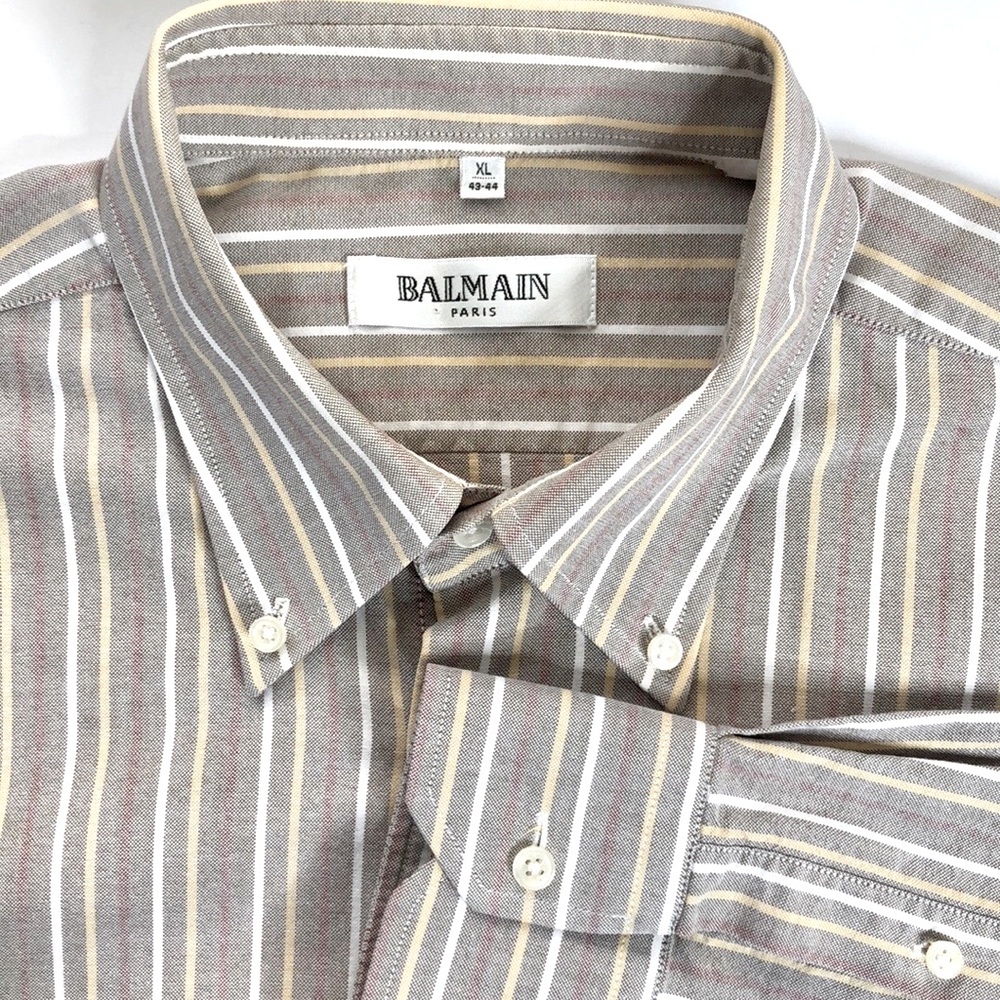 Men's Balmain casual button down shirt SZ XL